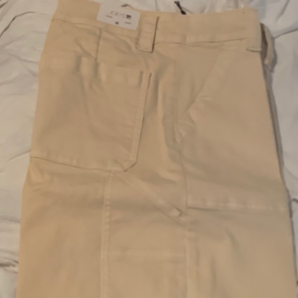 Joe's Jeans  THE CHLOE UTILITY WIDE LEG CROP Creme BRÛLÉE  Jeans - Picture 6 of 8